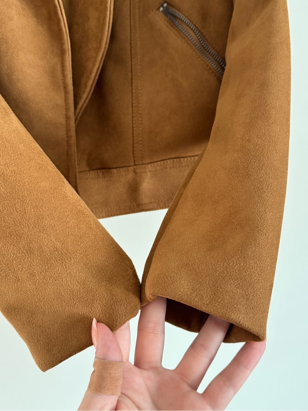 Philosophy Brown Suede Cropped Jacket - Picture 4 of 16